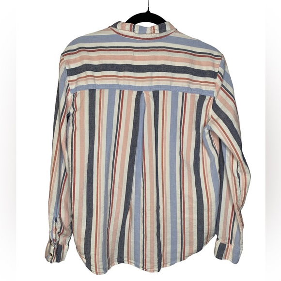 Anthropologie Maeve Chatham Striped Button Down Size Medium - Picture 4 of 10